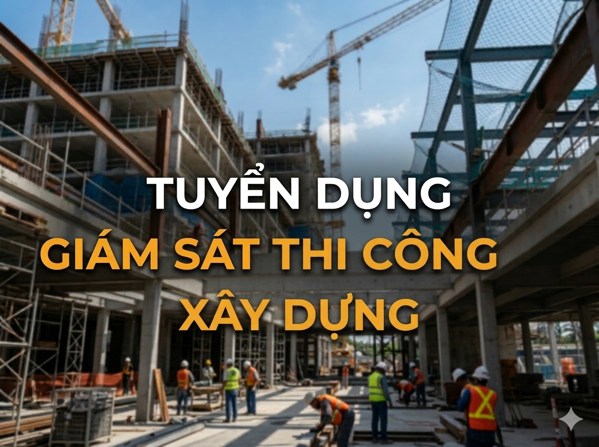 TUYỂN DỤNG GIÁM SÁT THI CÔNG XÂY DỰNG
