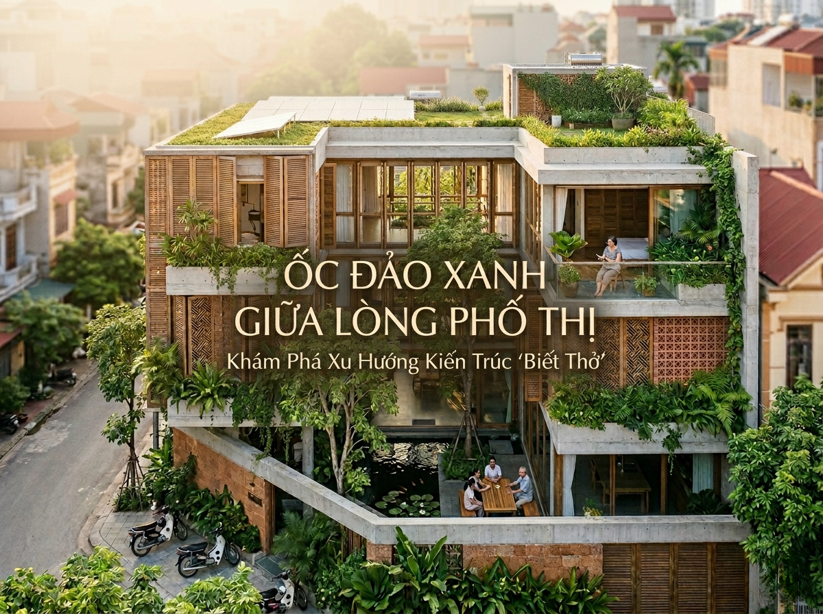KHÁM PHÁ XU HƯỚNG KIẾN TRÚC “BIẾT THỞ”